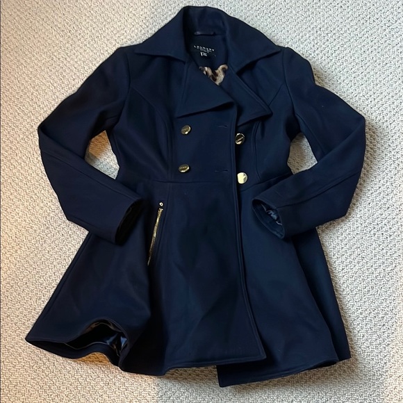 Laundry By Shelli Segal Jackets & Blazers - Stylish Navy Peacoat by Shelli Regal